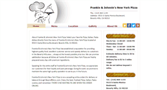 Desktop Screenshot of frankiejohnniesnypizzaca.com